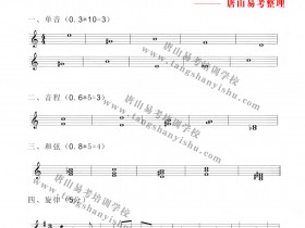 唐山易考:河北省2020年音乐统考答案公布(声乐)